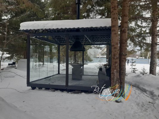 Терраса и беседка одного участка — работа Битанго